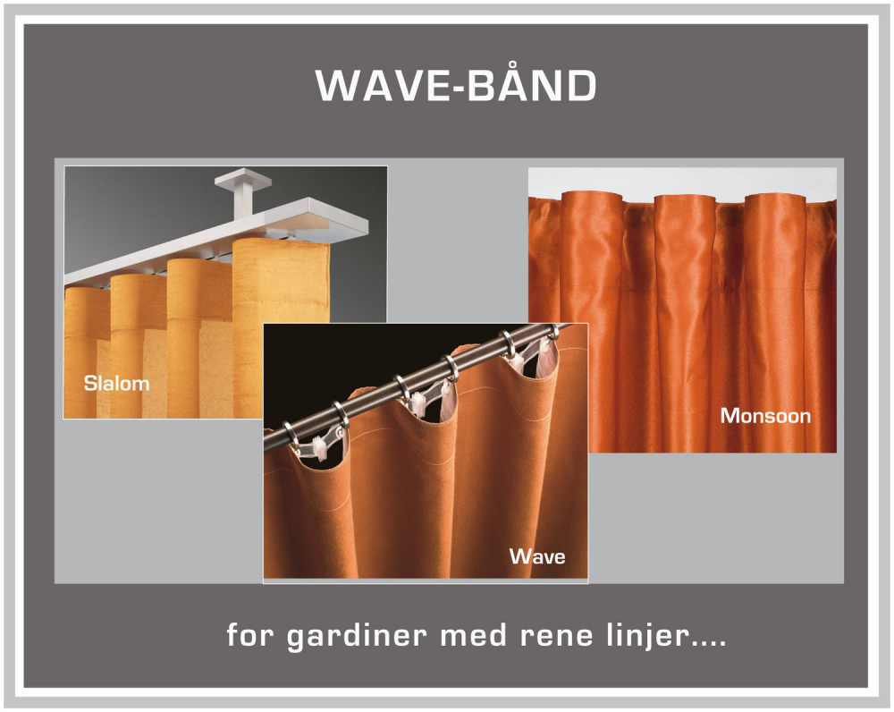 Kjøp Wave bånd 8 cm( rynkebånd til gardiner) fra | Fri frakt over 1000,-
