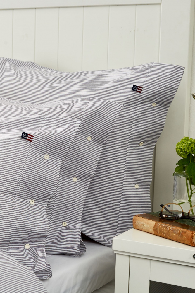 Lexington icone copripiumino Pin Point, Cotone, Blu e bianco, Doppio
