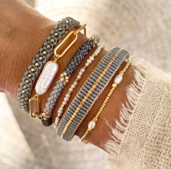 IBU Jewels - DU18 Lulu Stone Dot i Amatyst